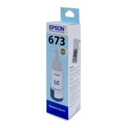 Printers, Inks & Accessories: EPSON Light Cyan Ink Bottle-T6735-673-70 ml