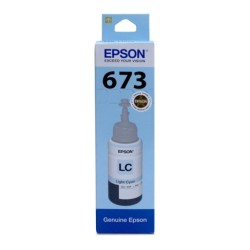 Printers, Inks & Accessories: EPSON Light Cyan Ink Bottle-T6735-673-70 ml